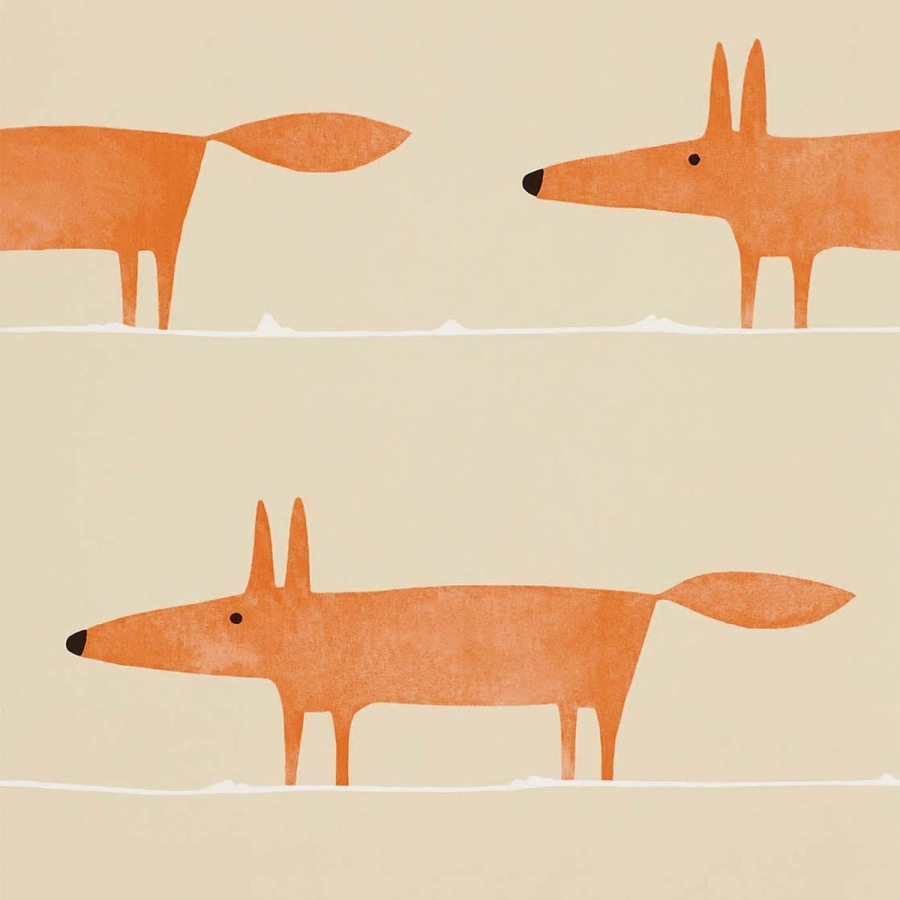 Обои флизелиновые Scion 112271 Mr Fox Ginger коллекции Esala