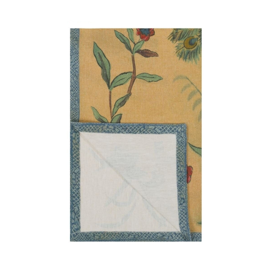 Обработка края пледа Peacock Toile Sepia Throw BLJD5010