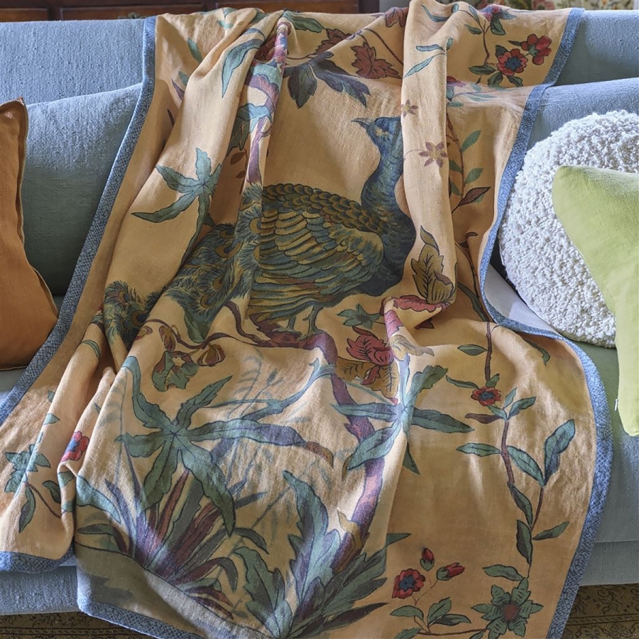 Плед Peacock Toile Sepia BLJD5010