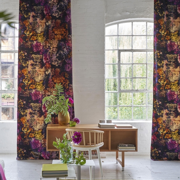Бархат Designers Guild FDG2983/02 Tarbana Amethyst коллекции Minakari в интерьере