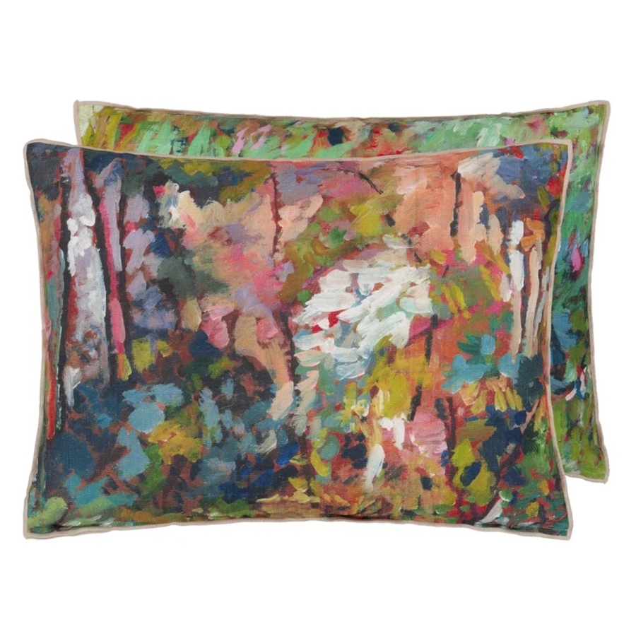 Декоративная подушка Designers Guild CCDG1460 Foret Impressionniste Forest Cotton