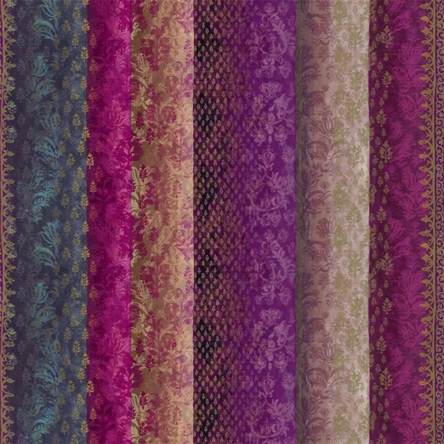 Ткань Designers Guild FDG2991/02 Kasavu Amethyst коллекции Minakari