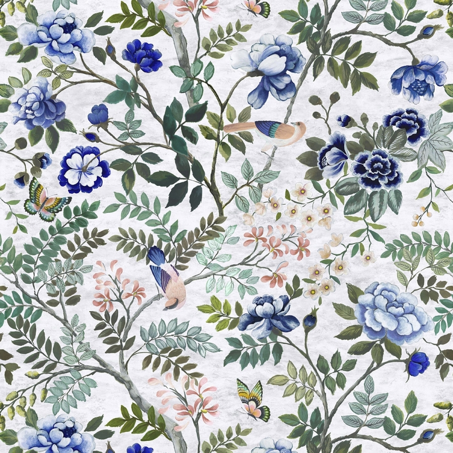 Ткань Designers Guild FDG3015/01 Cobalt коллекции Porcelaine de Chine