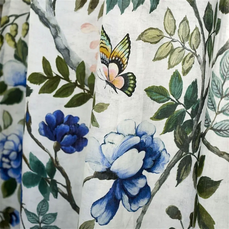 Ткань Designers Guild FDG3015/01 Cobalt коллекции Porcelaine de Chine в интерьере