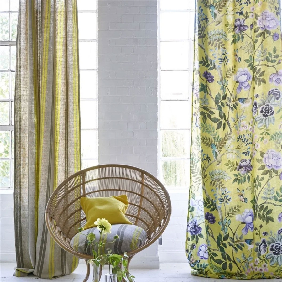 Льняная ткань Designers Guild FDG3015/04 Alchemilla в интерьере