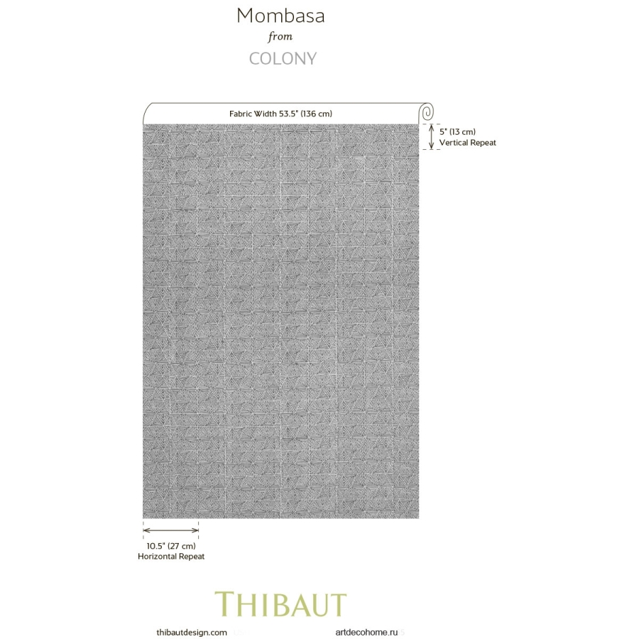 Принт Thibaut Mombasa коллекции Colony