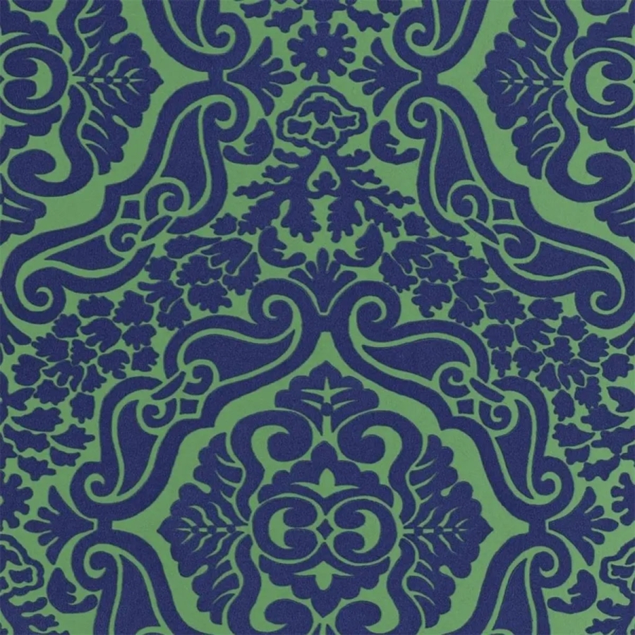 Обои флоковые на флизелине Designers Guild P446/07 Cobalt коллекции Minakari