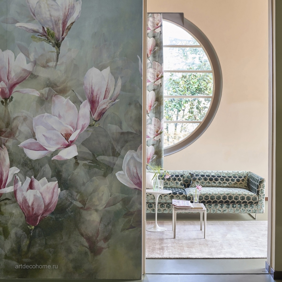 Обои флизелиновые Designers Guild PDG1115/01 Yulan Magnolia в интерьере