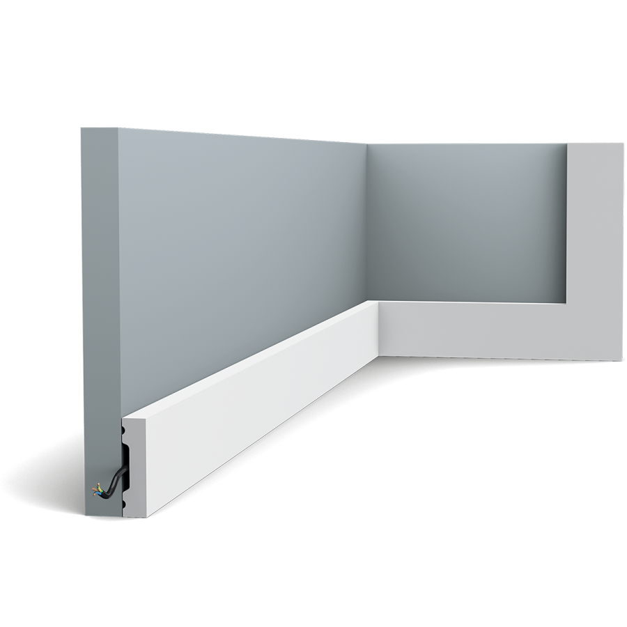 Декоративный плинтус Orac Decor из дюрополимера SX162 SQUARE коллекции Modern
