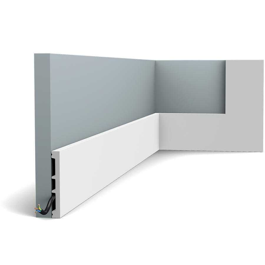 Декоративный плинтус Orac Decor из дюрополимера SX163 SQUARE коллекции Modern