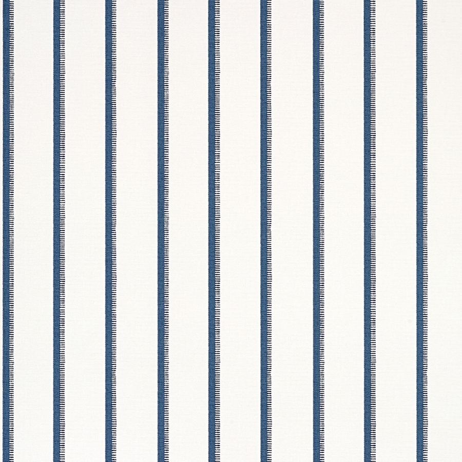 Обои бумажные Thibaut T10262 Notch Stripe Navy and White коллекции Colony