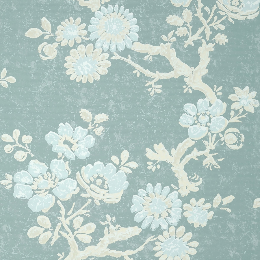 Обои бумажные Thibaut T10815 Claudette Robin's Egg коллекции Heritage