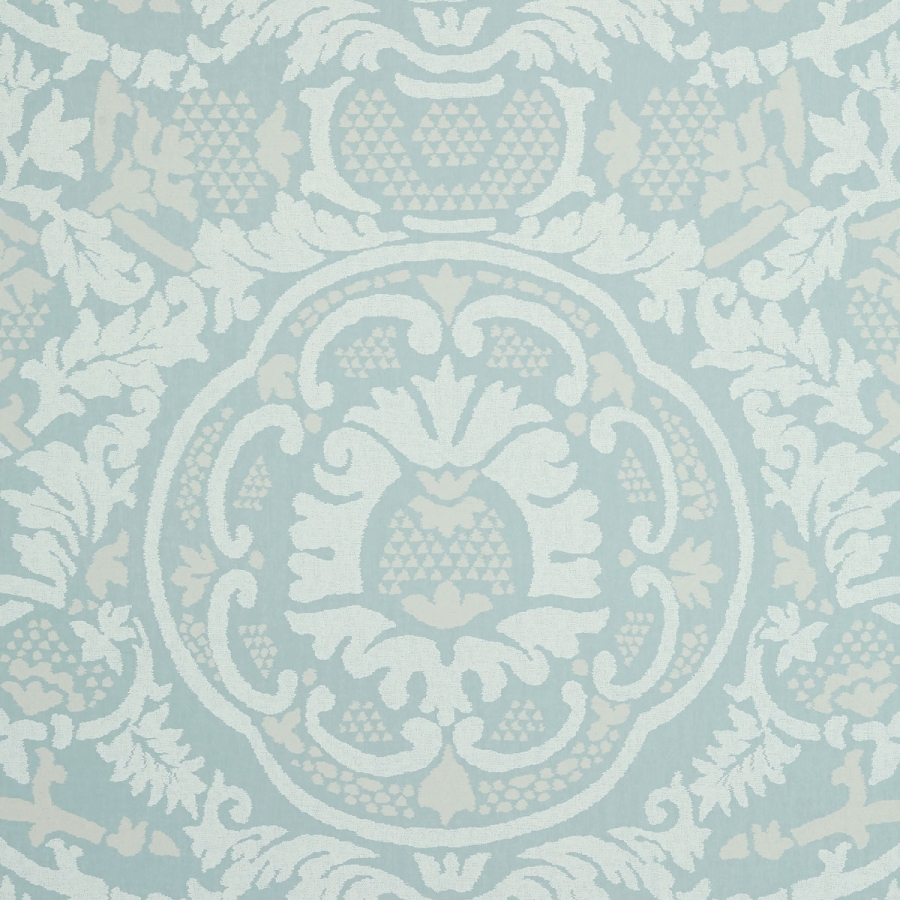 Обои бумажные Thibaut T10839 Earl Damask Robin's Egg коллекции Heritage