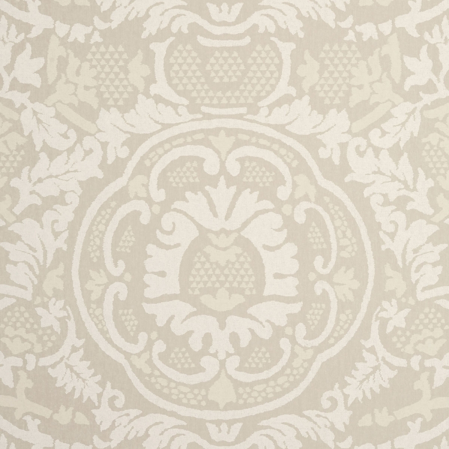Обои бумажные Thibaut T10841 Earl Damask Flax коллекции Heritage