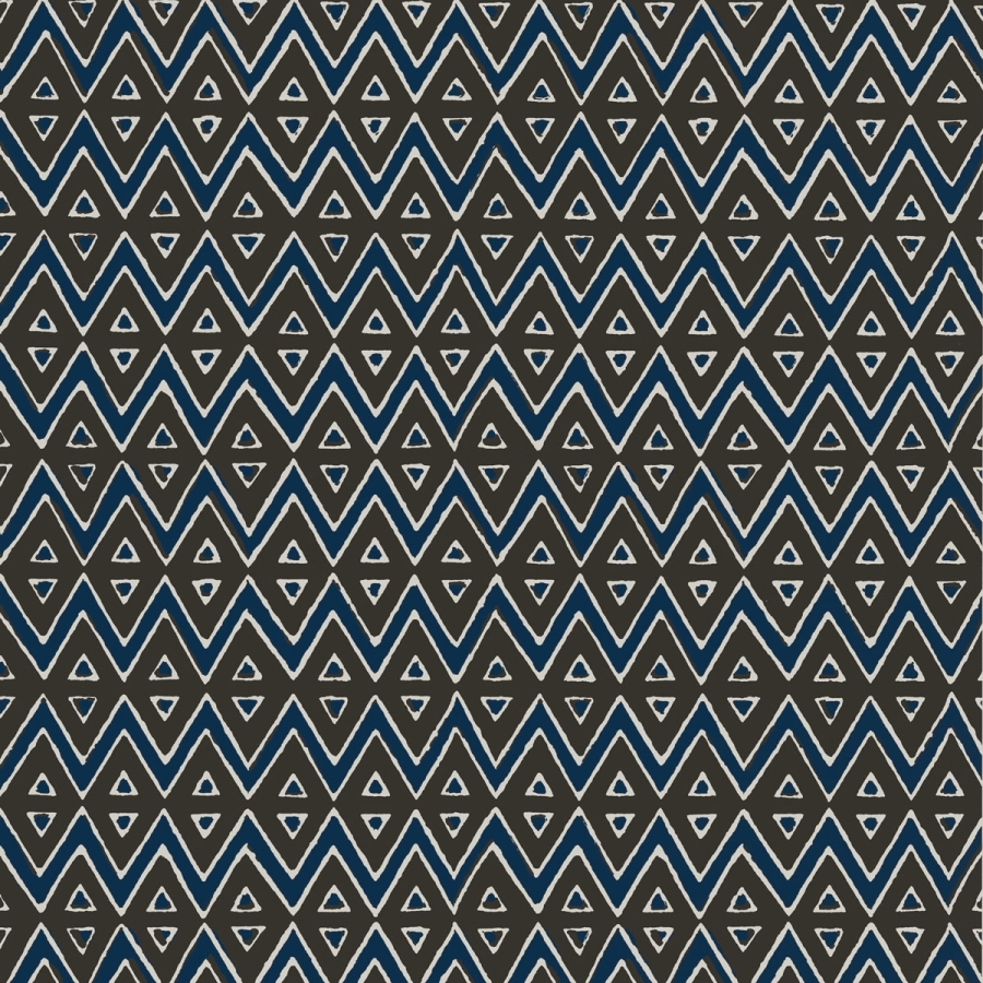 Обои бумажные Thibaut T13236 Tiburon Brown and Navy коллекции Mesa