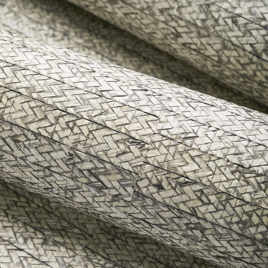 Обои натуральные Thibaut T27044 Pima Braid Grey коллекции Natural Resource 3 в рулонах
