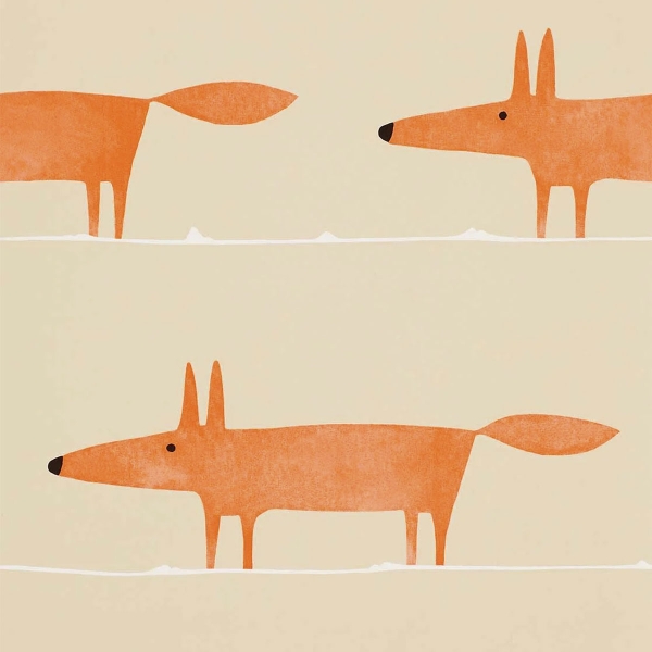 Обои флизелиновые Scion 112271 Mr Fox Ginger коллекции Esala