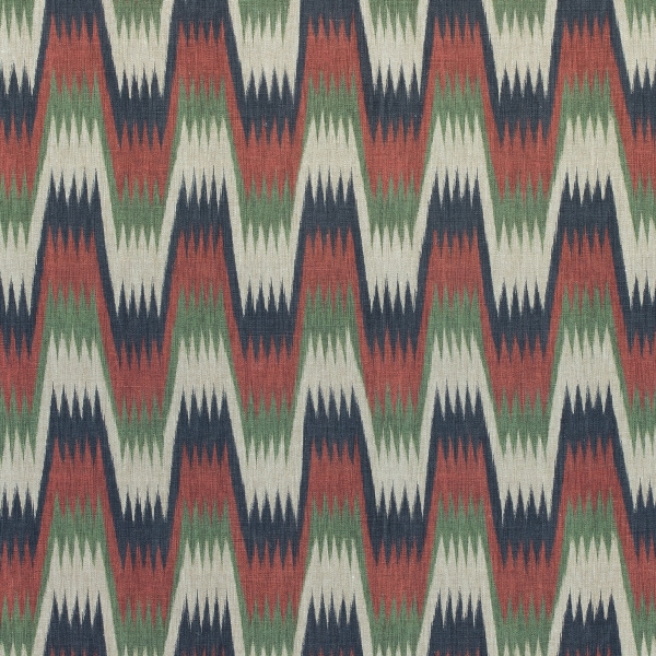 Ткань Thibaut F910242 Stockholm Chevron Navy and Red коллекции Colony