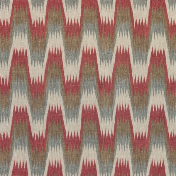 Ткань Thibaut F910243 Stockholm Chevron Red and Grey коллекции Colony