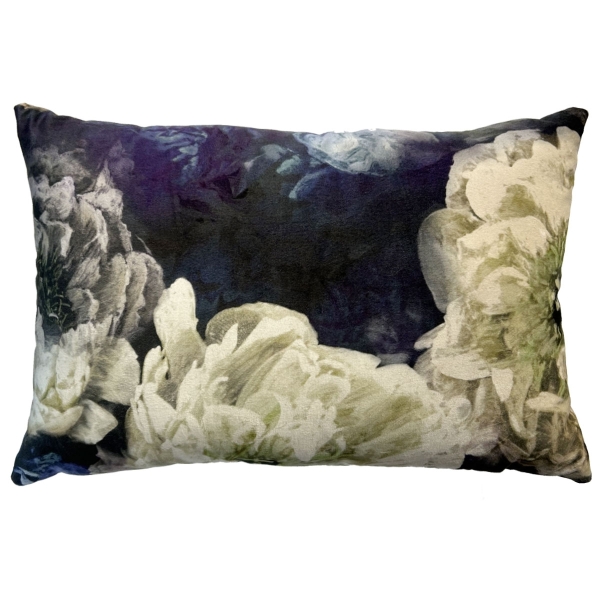 Декоративная подушка Le Poeme De Fleurs Midnight 01 с лицевой стороны