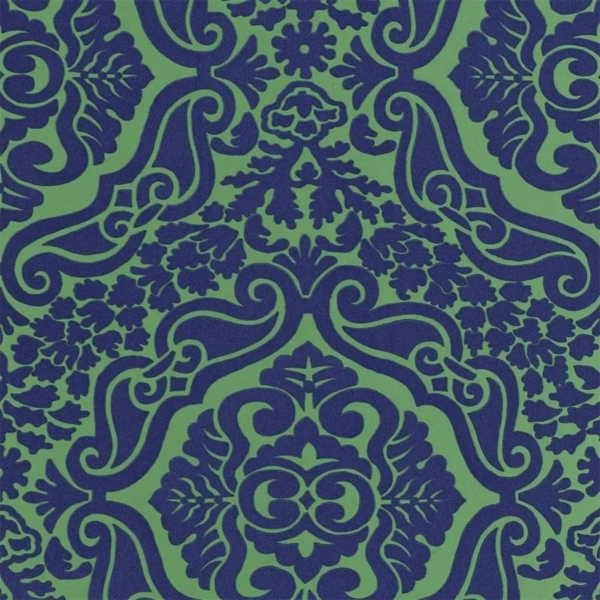 Обои флоковые на флизелине Designers Guild P446/07 Cobalt коллекции Minakari