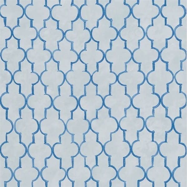 Обои флизелиновые Designers Guild PDG1151/04 Pergola Trellis Cobalt коллекции Porcelaine de Chine