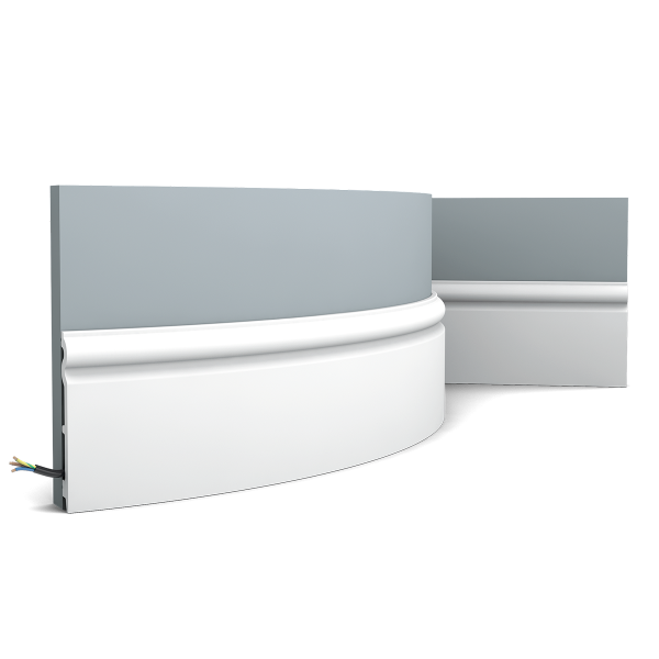 Гибкий плинтус Orac Decor из дюрополимера SX138F коллекции Select