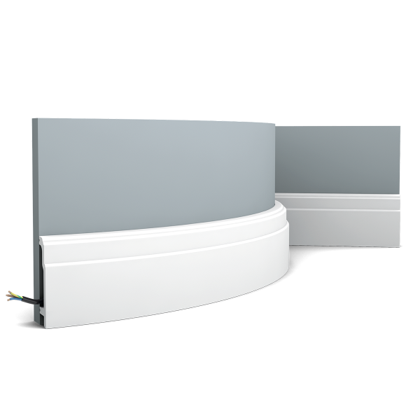 Гибкий плинтус Orac Decor из дюрополимера SX155F коллекции Select