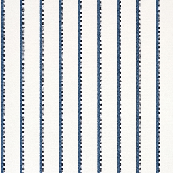 Обои бумажные Thibaut T10262 Notch Stripe Navy and White коллекции Colony