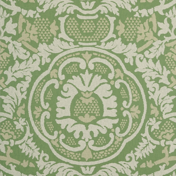 Обои бумажные Thibaut T10838 Earl Damask Green коллекции Heritage