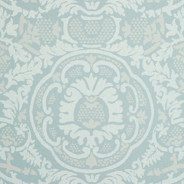 Обои бумажные Thibaut T10839 Earl Damask Robin's Egg коллекции Heritage