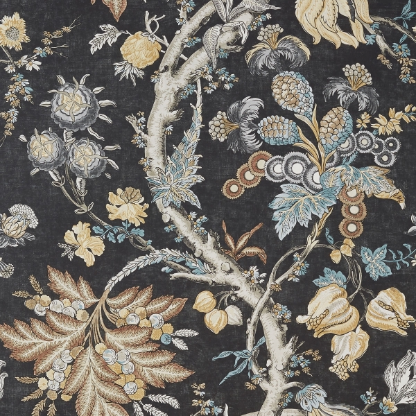 Обои бумажные Thibaut T10842 Chatelain Charcoal коллекции Heritage