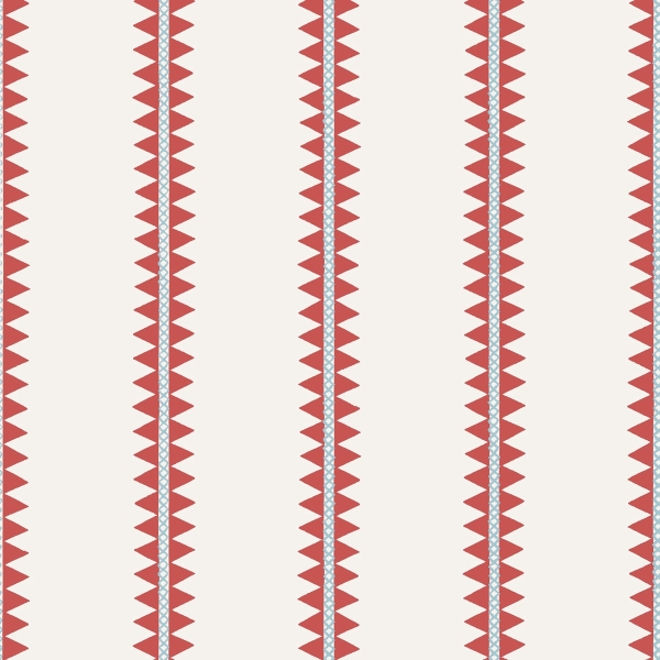 Обои бумажные Thibaut T13245 Reno Stripe Coral коллекции Mesa
