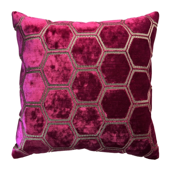 Декоративная подушка Manipur Fuchsia 45x45 с лицевой стороны