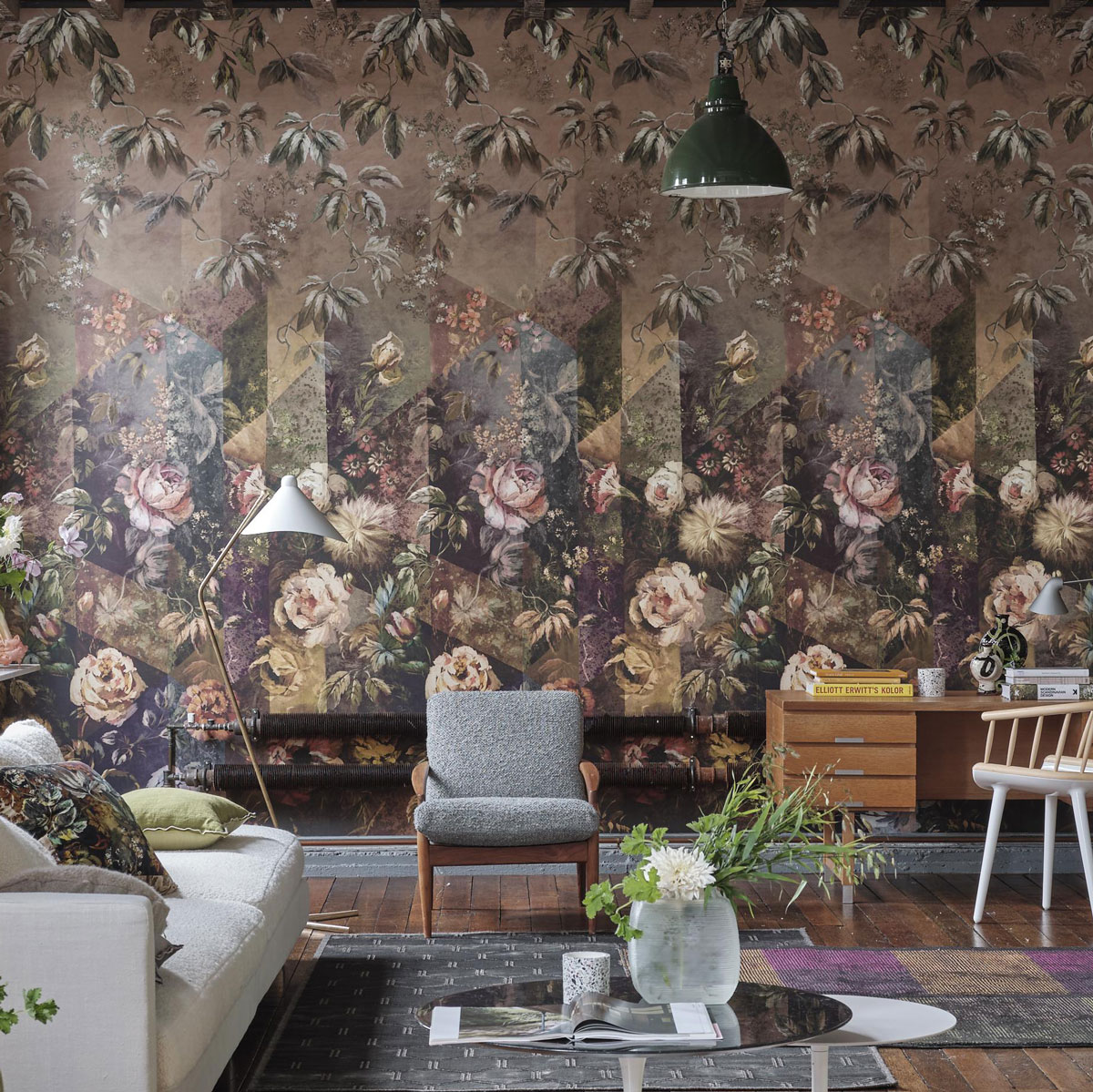 Обои Designers Guild Minakari в интерьере